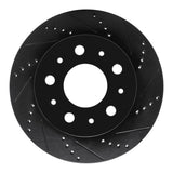 R1 Concepts 14-21 Ram Promaster 2500 Rear Right Drilled & Slotted Black Brake Rotor by R1 Concepts RNC-633-40117R