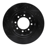 R1 Concepts 09-25 Dodge Ram 3500 Rear Right Drilled & Slotted Black Brake Rotor by R1 Concepts RNC-633-40118R