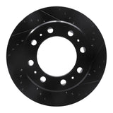 R1 Concepts 09-25 Dodge Ram 3500 Rear Right Drilled & Slotted Black Brake Rotor by R1 Concepts RNC-633-40118R