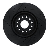 R1 Concepts 19-25 Ram 1500 Front Right Drilled & Slotted Black Brake Rotor by R1 Concepts RNC-633-40120R
