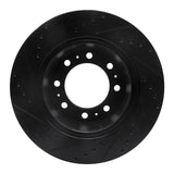 R1 Concepts 19-25 Ram 3500 Rear Right Drilled & Slotted Black Brake Rotor by R1 Concepts RNC-633-40122R