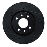 R1 Concepts 88-89 Eagle Medallion Front Left Drilled & Slotted Black Brake Rotor by R1 Concepts RNC-633-41000L
