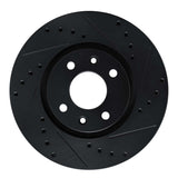 R1 Concepts 88-89 Eagle Medallion Front Right Drilled & Slotted Black Brake Rotor by R1 Concepts RNC-633-41000R