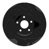 R1 Concepts 06-10 Jeep Grand Cherokee Front Left Drilled & Slotted Black Brake Rotor by R1 Concepts RNC-633-42002L