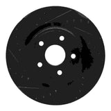 R1 Concepts 06-10 Jeep Grand Cherokee Front Left Drilled & Slotted Black Brake Rotor by R1 Concepts RNC-633-42002L