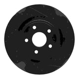 R1 Concepts 06-10 Jeep Grand Cherokee Front Right Drilled & Slotted Black Brake Rotor by R1 Concepts RNC-633-42002R