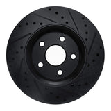 R1 Concepts 11-22 Dodge Durango Front Left Drilled & Slotted Black Brake Rotor by R1 Concepts RNC-633-42005L