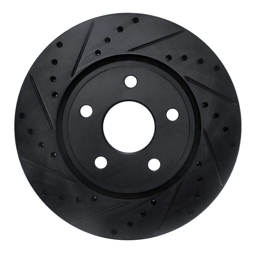 R1 Concepts 11-22 Dodge Durango Front Left Drilled & Slotted Black ...