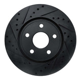 R1 Concepts 11-22 Dodge Durango Front Left Drilled & Slotted Black Brake Rotor by R1 Concepts RNC-633-42005L
