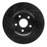 R1 Concepts 11-22 Dodge Durango Front Right Drilled & Slotted Black Brake Rotor by R1 Concepts RNC-633-42005R