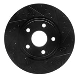 R1 Concepts 11-22 Dodge Durango Front Right Drilled & Slotted Black Brake Rotor by R1 Concepts RNC-633-42005R