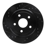 R1 Concepts 11-25 Dodge Durango Rear Left Drilled & Slotted Black Brake Rotor by R1 Concepts RNC-633-42006L