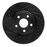 R1 Concepts 11-25 Dodge Durango Front Left Drilled & Slotted Black Brake Rotor by R1 Concepts RNC-633-42007L