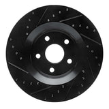 R1 Concepts 11-25 Dodge Durango Front Right Drilled & Slotted Black Brake Rotor by R1 Concepts RNC-633-42007R