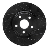 R1 Concepts 11-25 Dodge Durango Front Right Drilled & Slotted Black Brake Rotor by R1 Concepts RNC-633-42007R