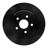 R1 Concepts 12-25 Dodge Durango Rear Right Drilled & Slotted Black Brake Rotor by R1 Concepts RNC-633-42008R