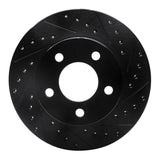 R1 Concepts 80-89 American Motors Eagle Front Right Drilled & Slotted Black Brake Rotor by R1 Concepts RNC-633-42015R