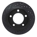 R1 Concepts 74-80 International SCOUT II Front Left Drilled & Slotted Black Brake Rotor by R1 Concepts RNC-633-42016L