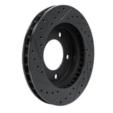 R1 Concepts 74-80 International SCOUT II Front Right Drilled & Slotted Black Brake Rotor by R1 Concepts RNC-633-42016R