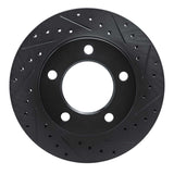 R1 Concepts 74-80 International SCOUT II Front Right Drilled & Slotted Black Brake Rotor by R1 Concepts RNC-633-42016R
