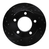 R1 Concepts 76-86 Jeep Scrambler Front Left Drilled & Slotted Black Brake Rotor by R1 Concepts RNC-633-42017L