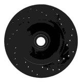 R1 Concepts 86-92 Jeep Wagoneer Front Left Drilled & Slotted Black Brake Rotor by R1 Concepts RNC-633-42018L