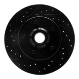 R1 Concepts 86-92 Jeep Wagoneer Front Left Drilled & Slotted Black Brake Rotor by R1 Concepts RNC-633-42018L