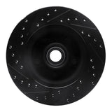 R1 Concepts 86-92 Jeep Cherokee Front Right Drilled & Slotted Black Brake Rotor by R1 Concepts RNC-633-42018R