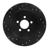 R1 Concepts 07-12 Dodge Nitro Rear Right Drilled & Slotted Black Brake Rotor by R1 Concepts RNC-633-42019R