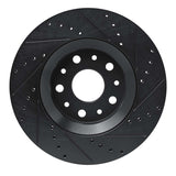 R1 Concepts 18-25 Jeep Gladiator Front Left Drilled & Slotted Black Brake Rotor by R1 Concepts RNC-633-42038L
