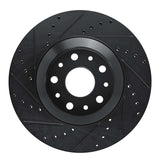R1 Concepts 18-25 Jeep Gladiator Front Right Drilled & Slotted Black Brake Rotor by R1 Concepts RNC-633-42038R