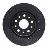 R1 Concepts 18-25 Jeep Gladiator Front Right Drilled & Slotted Black Brake Rotor by R1 Concepts RNC-633-42038R