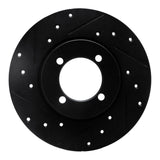 R1 Concepts 74-87 Dodge COLT Front Left Drilled & Slotted Black Brake Rotor by R1 Concepts RNC-633-43000L