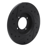 R1 Concepts 74-87 Dodge COLT Front Right Drilled & Slotted Black Brake Rotor by R1 Concepts RNC-633-43000R