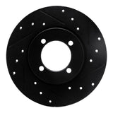 R1 Concepts 74-87 Dodge COLT Front Right Drilled & Slotted Black Brake Rotor by R1 Concepts RNC-633-43000R