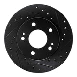 R1 Concepts 90-90 Plymouth Laser Front Right Drilled & Slotted Black Brake Rotor by R1 Concepts RNC-633-43003R