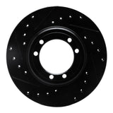 R1 Concepts 92-04 Hummer H1 Rear/Front Left Drilled & Slotted Black Brake Rotor by R1 Concepts RNC-633-44000L