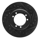 R1 Concepts 92-04 Hummer H1 Front/Rear Right Drilled & Slotted Black Brake Rotor by R1 Concepts RNC-633-44000R