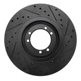R1 Concepts 96-06 Hummer H1 Rear Left Front Left Drilled & Slotted Black Brake Rotor by R1 Concepts RNC-633-44001L