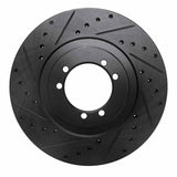 R1 Concepts 96-06 Hummer H1 Rear Left Front Left Drilled & Slotted Black Brake Rotor by R1 Concepts RNC-633-44001L