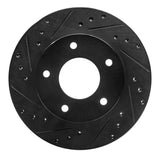 R1 Concepts 77-80 Buick Electra Rear Left Drilled & Slotted Black Brake Rotor by R1 Concepts RNC-633-45001L