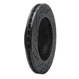 R1 Concepts 77-80 Buick LeSabre Rear Right Drilled & Slotted Black Brake Rotor