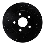 R1 Concepts 80-89 Buick SKYLARK Front Left Drilled & Slotted Black Brake Rotor by R1 Concepts RNC-633-45002L