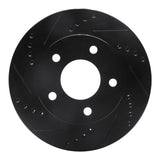 R1 Concepts 83-96 Buick Riviera Front Left Drilled & Slotted Black Brake Rotor by R1 Concepts RNC-633-45003L