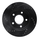 R1 Concepts 83-96 Buick LeSabre Front Right Drilled & Slotted Black Brake Rotor by R1 Concepts RNC-633-45003R
