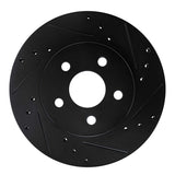 R1 Concepts 82-82 Buick CENTURY Front Right Drilled & Slotted Black Brake Rotor by R1 Concepts RNC-633-45004R