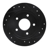 R1 Concepts 88-94 Buick Regal Rear Left Drilled & Slotted Black Brake Rotor by R1 Concepts RNC-633-45005L