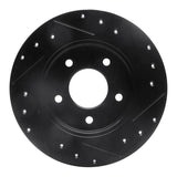R1 Concepts 94-99 Buick Regal Rear Left Drilled & Slotted Black Brake Rotor by R1 Concepts RNC-633-45006L
