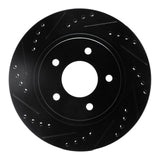 R1 Concepts 94-01 Buick Regal Front Left Drilled & Slotted Black Brake Rotor by R1 Concepts RNC-633-45007L