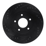 R1 Concepts 94-01 Buick Regal Front Right Drilled & Slotted Black Brake Rotor by R1 Concepts RNC-633-45007R